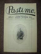 Pastime A Weekly Record of Golf, Lawn-Tennis etc., 
from No.581 Vol. XXIII 11th July to No.590