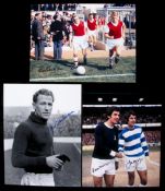 A collection of 50 signed photographs of footballers from the 1950s-1980s,
fine quality, modern 16