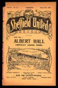 F.A. Cup semi-final programme Manchester City v Manchester United played at Bramall Lane 27th