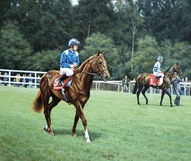 Roy Miller (born 1938)
NASHWAN (WILLIE CARSON) & CACOETHES (GREVILLE STARKEY) AT THE START FOR THE