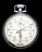 A Berlin 1936 Olympic Games official's stop watch,
the dial with Olympic rings, a discus thrower and