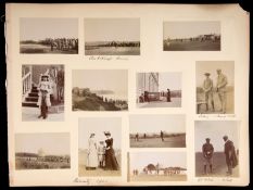 Private, unpublished photographs taken in Biarritz at the time of the golf tournament in 1901,