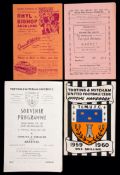 A collection of 1950s non-League programmes,
Tooting & Mitcham United the primary content, homes and