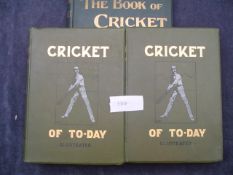 3 volumes on Cricket, Cricket of To-Day Illustrated, in 2 vols, by Percy Cross Standing,