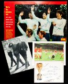 England 1966 World Cup autographs, a quantity of examples signed by individuals or as part-team