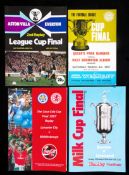 A complete run of League Cup Final programmes between 1967 and 2006, including all replays