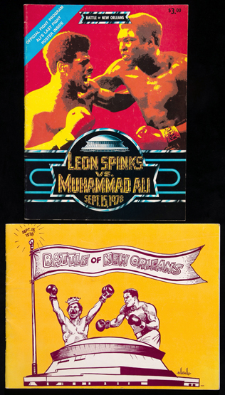Muhammad Ali v Leon Spinks official fight programme, Louisiana Superdome, New Orleans, 15th