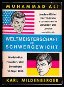 Muhammad Ali v Karl Mildenberger official fight programme, Waldstadion, Frankfurt, 10th September