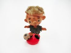 A child`s bobble-head plastic FC Inter footballer toy circa 1950s Provenance: Former Director of