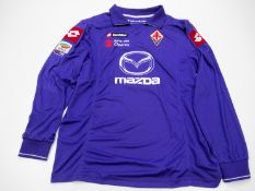 Stevan Jovetic: a violet Fiorentina No.8 Serie A jersey season 2011-12, long-sleeved, Serie A TIM