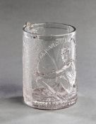 A glass tankard commemorating Canada`s Edward ""Ned"" Hanlan`s victory over Edward Trickett of N.S.