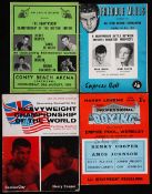 A collection of 37 Henry Cooper Championship Fight programmes, the earliest from a GB v Spain