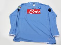 Marek Hamsik: a light blue Napoli No.17 Serie A jersey season 2009-10, long-sleeved, Lega Calcio