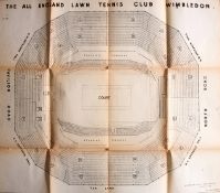 A plan of Centre Court at The All England Lawn Tennis Club Wimbledon by Knight Frank & Rutley dated