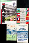 A folder of football programmes, including F.A. Cup finals for 1951, 1953, 1958 (2), 1972, 1978,