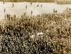 A highly unusual and possibly unpublished photograph of the Bolton Wanderers and West Ham United