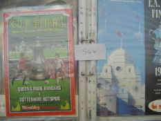 A run of F.A. Cup final programmes for 1981 to 1989, and including the replays in 1981, 1982 &