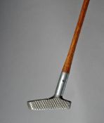 A Schenectady putter, the sole of the aluminium head stamped No.976267, SOLE LICENSEES, HARRY