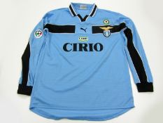 Fernando Couto: a light blue Lazio No.24 Serie A jersey season 1998-99, long-sleeved, Lega Calcio