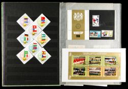 World Cup philately,
world issue postage stamps & postal covers, also German sticker albums of the