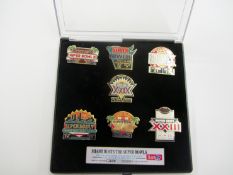 American Football pins,
Six for Superbowls played in Miami, and five general issues (11)