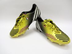 Riccardo Montolivo: a pair of yellow, black & white Adidas Predator Central Zones football boots