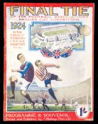 F.A. Cup final programme Aston Villa v Newcastle United 26th April 1924,
with facsimile