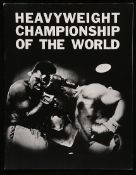 Muhammad Ali v Sonny Liston official fight programme, St Dominick's Arena, Lewiston, 25th May