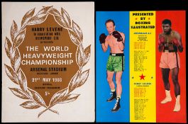 Muhammad Ali v Henry Cooper official fight programme, Highbury, London, 21st May 1966,
complete with