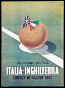 The Italian magazine La Partits Illustrata's special edition for the Italy v England international