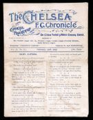 Chelsea v Burton Albion programme 23rd February 1907,
a League Division Two fixture from Chelsea's