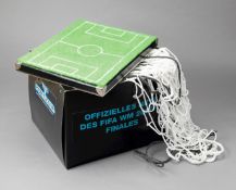 A goal net used in the 2006 World Cup final at the Olympic Stadium Berlin between Italy and