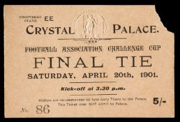 A very rare ticket for the Tottenham Hotspur v Sheffield United F.A. Cup final played at the Crystal