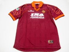 Francesco Totti: a maroon AS Roma No.10 Serie A jersey season 1998-99,
short-sleeved, Lega Calcio