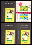 A complete set of 1958 World Cup match programmes,
24 x 1/8f plus the 3 play-off games that were