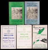 Five 1940s Republic of Ireland international programmes for matches at Dalymount Park, Dublin,