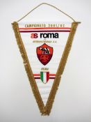 An official match pennant for the AS Roma v FC Inter Serie A match 17th November 2001

Provenance: