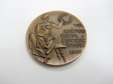 Two 1960s European Athletics Championship medals,
a cased stamped .800 medal for the European Cup "