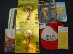 World Cup memorabilia 1990 to 2010,
programmes, brochures, guides and miscellaneous items

not