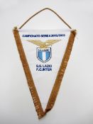 An official match pennant for the Lazio v FC Inter Serie A match 7th December 2002

Provenance: