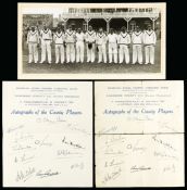 Two autographed event programmes for the Yorkshire CCC v Middlesbrough & District XIV cricket