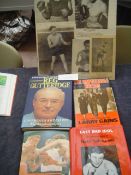 Memorabilia from the collection of Ted Bean an early member of the London Ex-Boxers Association,