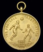 Allan Clarke's Leeds United 9ct. gold 1973 F.A. Cup Final runners-up medal,
inscribed THE FOOTBALL
