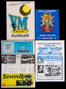 World Cup programmes,
including two copies of the 1958 tournament programme, plus a guide; the