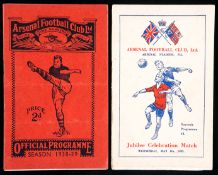 England v Rest of Europe programme played at Highbury 26th October 1938,
horizontal folds but
