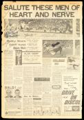 Fifteen 1966 World Cup souvenir newspapers including two autographed examples,
a Sunday Express 31st