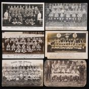 13 team-group postcards of London & Southern football clubs,
Brentford 1908-09; two for Brighton &