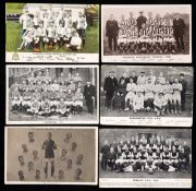 16 team-group postcards of Lancashire football clubs,
two Blackburn Rovers cards, a coloured card