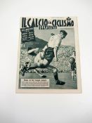 A group of five Italian newspapers/magazines with coverage of England international football