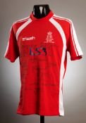 A collection of 10 shirts relating to Armed Forces rugby,
comprising: a signed Army shirt from a